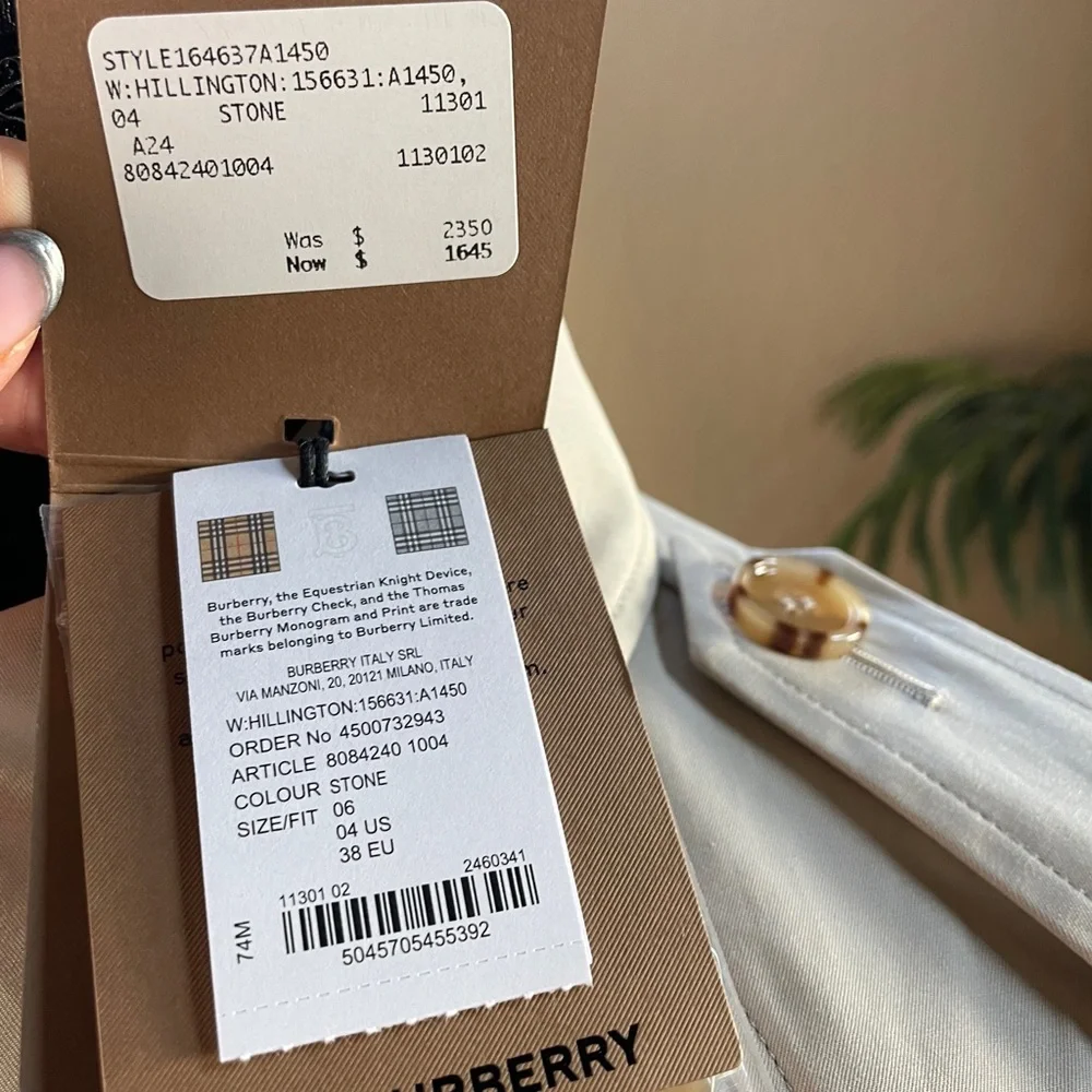 Burberry Classic Beige Trench Coat US4 - Picture 3 of 10